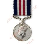 WW2 Period George VI Military Medal. This is an erased example.