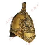 Victorian 5th Dragoon Guards Troopers “Albert” pattern helmet. A scarce example, the brass skull