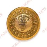 9th (East Norfolk) Regiment of Foot Victorian Officer’s gilt closed-back coatee button circa 1840-