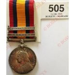 Boer War 2nd Bn KOYLI Casualty Queen’s South Africa Medal. Awarded to “4188 PTE F. PARKER 2: