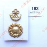 Royal Marine Light Infantry Victorian OR’s glengarry badge circa 1870-97. A good OR’s die-stamped