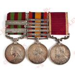 King’s Own Yorkshire Light Infantry KOYLI Victorian Campaign Long Service Group of Three Medals.