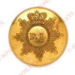 1st Royal Lancashire Militia, Georgian Officer’s gilt open-back coatee button. A fine rare example