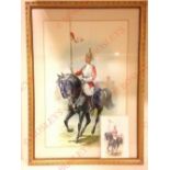 Charles Stadden Watercolour of a Life Guard Trooper. A fine quality watercolour by Charles Stadden