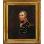 Napoleonic War Period Irish Volunteer Officer Portrait Painting. This good quality oil on canvas