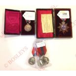 Selection of Imperial Service Medals. Comprising: Edward VII 1904 example, “H.Vigar 1904”. Contained
