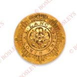 3rd Royal Lancashire Militia, Georgian Officer’s gilt open-back coatee button. A fine rare example