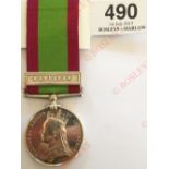 2nd Bn Royal Fusiliers Afghanistan Medal 1878, clasp “Kandahar”. Awarded to “1517 PTE A STRAHMORE