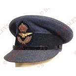 WW2 Period RAF Officer’s Cap by Burberrys. A good early WW2 period example, with light blue