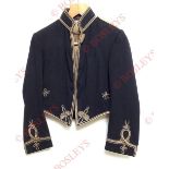 18th Hussars Officer’s Victorian Mess Jacket. A rare example of the Hussar stable jacket pattern.