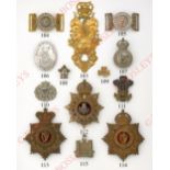 Royal Irish Regiment Victorian pagri badge. A good scarce post 1881 example. Die-stamped white metal