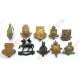 10 various cadet / OTC / CCF cap badges Eton .. Denstone ... Dean Close OTC ... St. Pauls ...