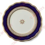 East Yorkshire Regiment Officers’ Mess China Plate. A fine quality example produced by the Cauldon