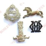 4 Cavalry NCO’s arm badges Bays ... 5th Dragoon Guards (Firmin) ... 11th Hussars ... 13/18