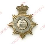 Badge. 3rd Middlesex or Royal Westminster Militia Victorian Officer’s shako plate circa 1861-69. A