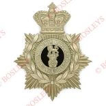 Badge. 1st VB Loyal North Lancashire Regiment Victorian helmet plate circa 1883-1901. A fine die-