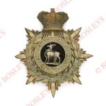 Badge. Royal Warwickshire Regiment Victorian Volunteer Officer’s helmet plate circa 1881-1901 A