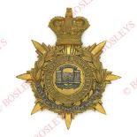 Badge. Dorsetshire Regiment Officer’s Victorian helmet plate circa 1881-1901. A good gilt example.