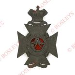 Badge. 14th Middlesex (Inns of Court) Rifle Volunteers Victorian OR’s helmet plate circa 1880-