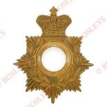 Badge. Victorian OR’s Universal Pattern helmet backing plate circa 1881-1901. A good die-stamped