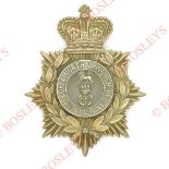Badge. 2nd VB Loyal North Lancashire Regiment Victorian helmet plate circa 1883-1901. A fine die-
