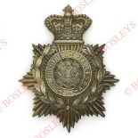 Badge. Scottish. 2nd Midlothian & Peebles Rifle Volunteers Victorian helmet plate circa 1886-88 A