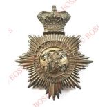 Badge. 4th Royal South Middlesex Militia Victorian Officer’s shako plate circa 1856-61. A very