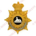 Badge. South Lancashire Regiment (Prince of Wales’s Volunteers), Victorian Officer’s helmet plate