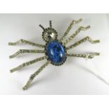 A vintage Adrian Marin, London, paste spider brooch from the Couture Collection