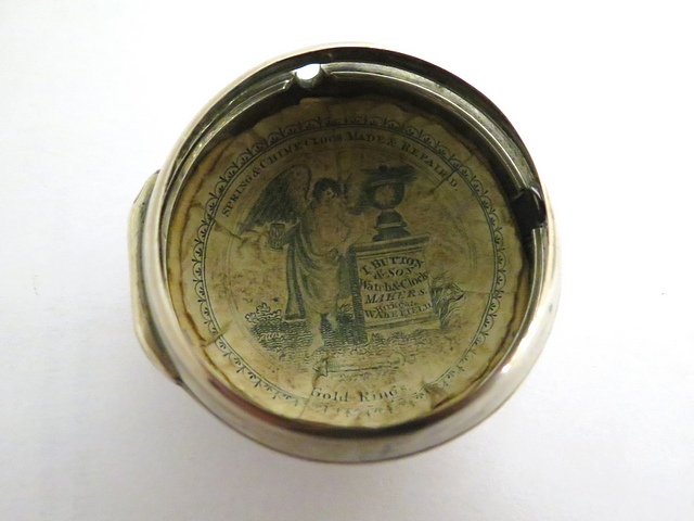 Mid 18th century silver pair cased Verge watch, signed Richard Trapp, London, movement with lace - Image 3 of 3