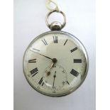 An early 19th century silver cased Massey lever watch by John Sharman, Melton, silver consular