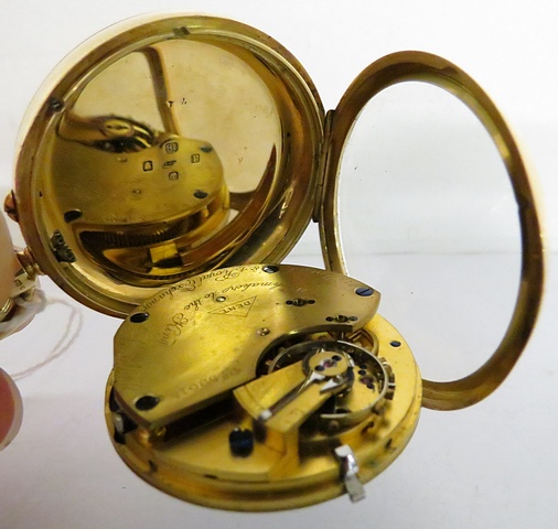 An early 20th century 18ct yellow gold open faced, lever pocket watch by Dent, London. Movement - Image 2 of 2