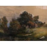Robert Scott-Temple, two gilt framed and glazed watercolour landscapes, 22" x 30" and 18" x 26"