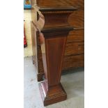 An Edwardian inlaid mahogany Sheraton revival plant stand