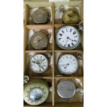 A similar lot of eight pocket watches for spares or repair