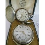 A late 19th century fusee silver Kendal and Dent pocket watch, hallmarked 1893 with a Kendal and
