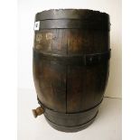 An antique rum barrel