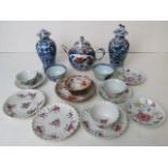 A small selection of 18th and later Chinese and Japanese ceramics to include tea bowls and
