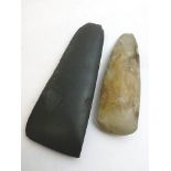 Two Neolithic/Saxon stone axe heads