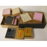 A collection of interesting lantern slides including portraits and music