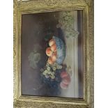 M H Wenn - a gilt framed oil on board, still life of fruit, signed