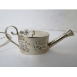 A Chinese silver miniature watering can with character marks and mark to the base for Wing Hing