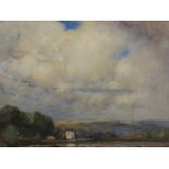 S J Lamora Birch RA, 1869-1955 - a framed and glazed watercolour entitled The Little Creek, 10 x 14