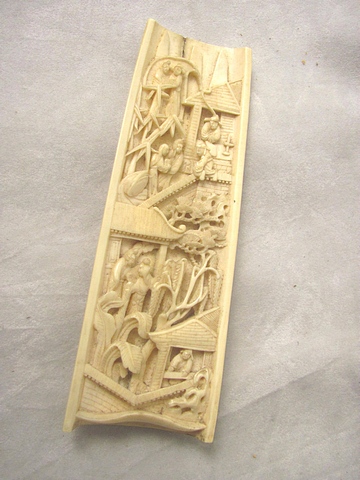 Chinese carved ivory wrist rest