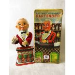 A vintage boxed Rosco battery operated bar tender