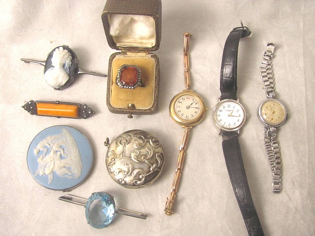 A small selection of costume jewellery to include a 19th century blue Jasper ware plaque brooch