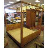 A Super King Size four poster Bed by Bob Franklin (Gordon Russell Factory) in the Cotswold manner