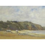 *F.N. SIDEBOTTOM. Near Seaton, Devonshire, signed in pencil, watercolour, 13 1/2 x 17 3/4 in