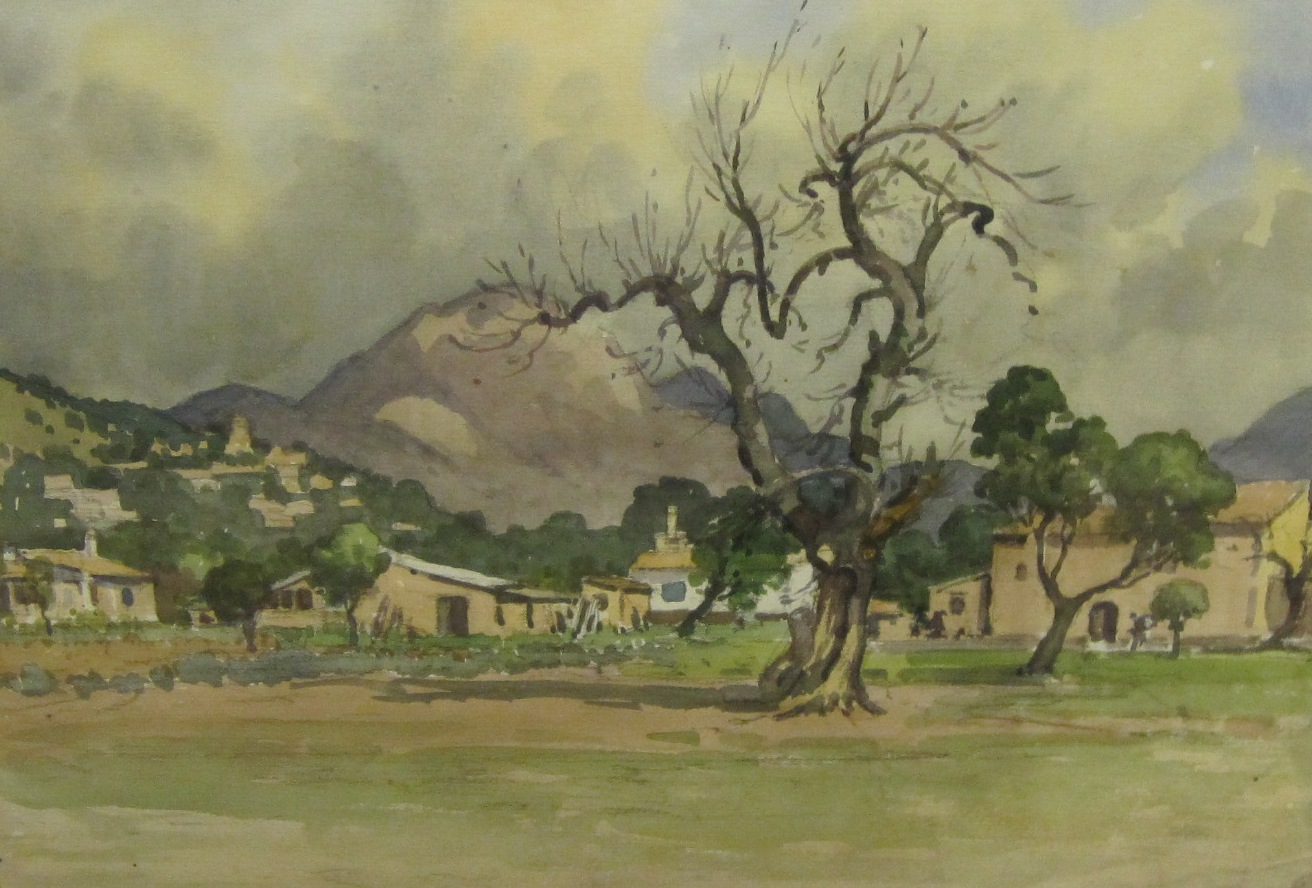 ROLAND F. SPENCER FORD. Majorca, mountain scene, signed, watercolour, 14 x 19 1/2 in; and two