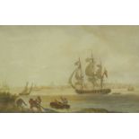 *NICHOLAS POCOCK. Liverpool from Woodside; and Liverpool, aquatint engravings, coloured, 9 1/2 x